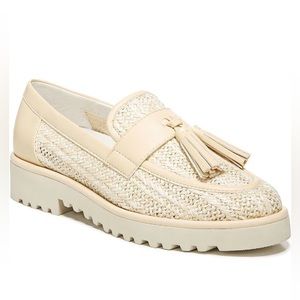 Franco Sarto Carolynn 5 Womens Woven Lugged Sole Loafers size 7.5 NWOT